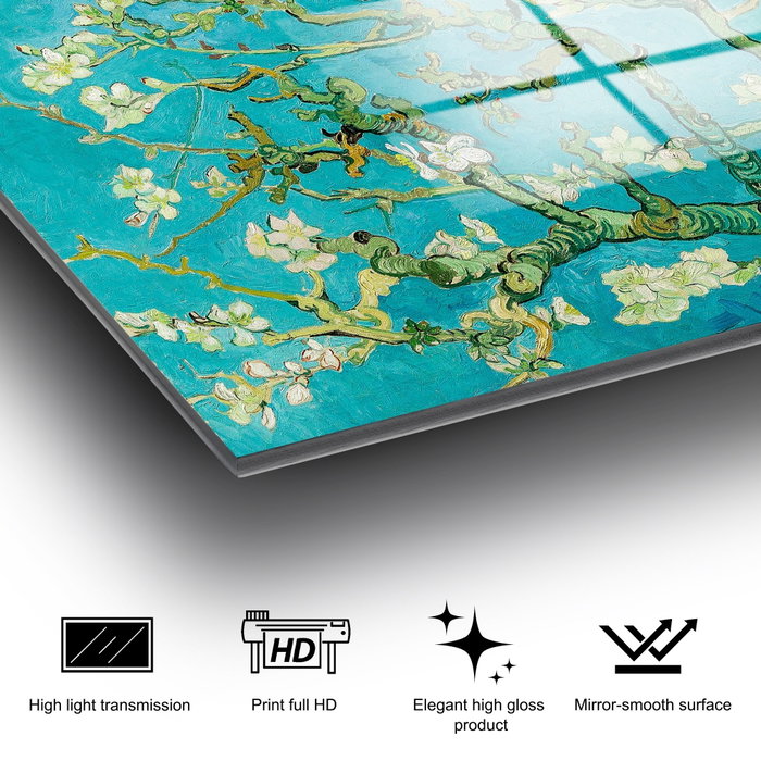 Wallity Cuadro Decorativo de Vidrio Templado Vincent van Gogh 50 x 70 cm Wallity Cuadro Decorativo de Vidrio Templado Vincent van Gogh 50 x 70 cm